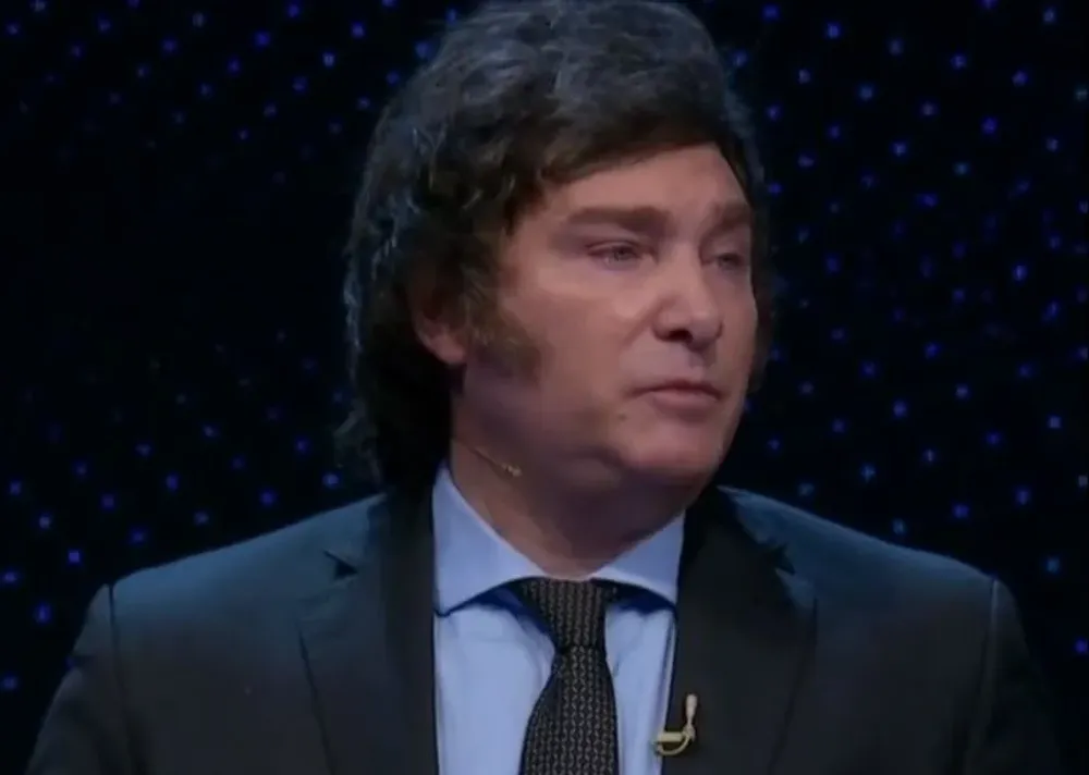 Javier Milei en el debate