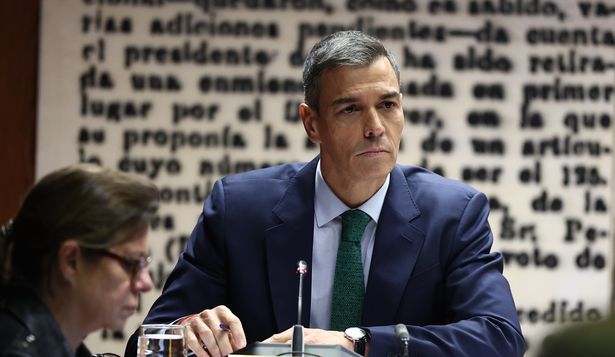 Pedro Sánchez, presidente del Gobierno español, comparece en la comisión que investiga el Caso Koldo en el Senado.