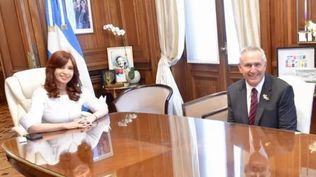 Cristina y Stanley en una de las reuniones que sostuvieron en 2022.