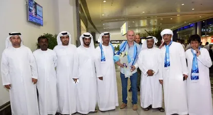 Repetto con los dirigentes de Baniyas