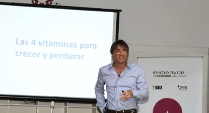 Nicolás Jodal durante la presentación.