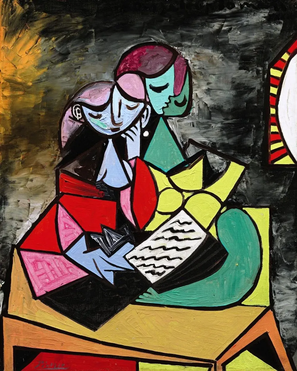 Deux Personnages (La lecture), del español Pablo Picasso