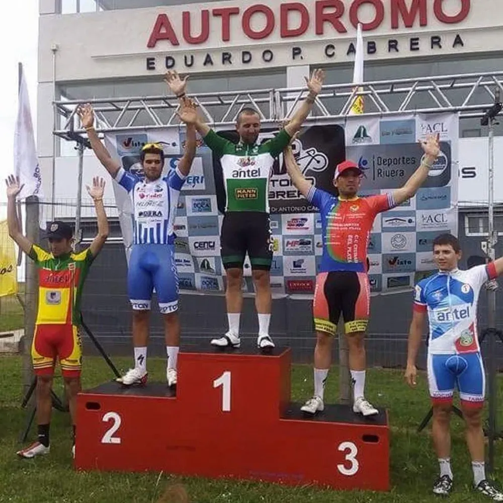El podio en Rivera