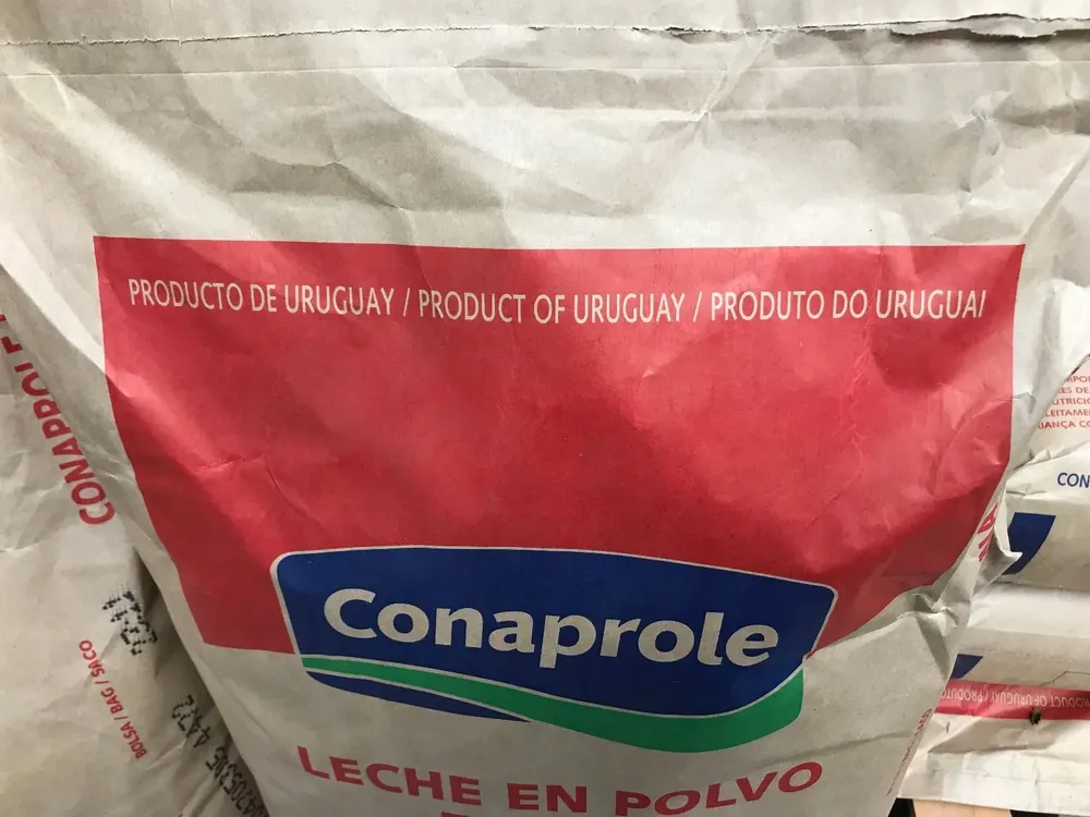Leche en polvo entera, lo que más exporta Uruguay.