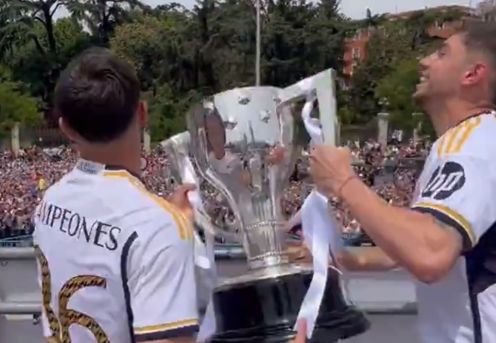 Federico Valverde celebra un nuevo título con Real Madrid