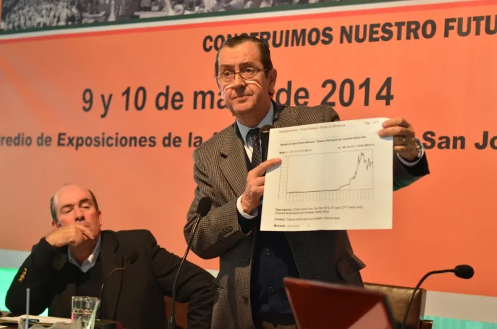 Juan Andrés Ramírez durante su oratoria