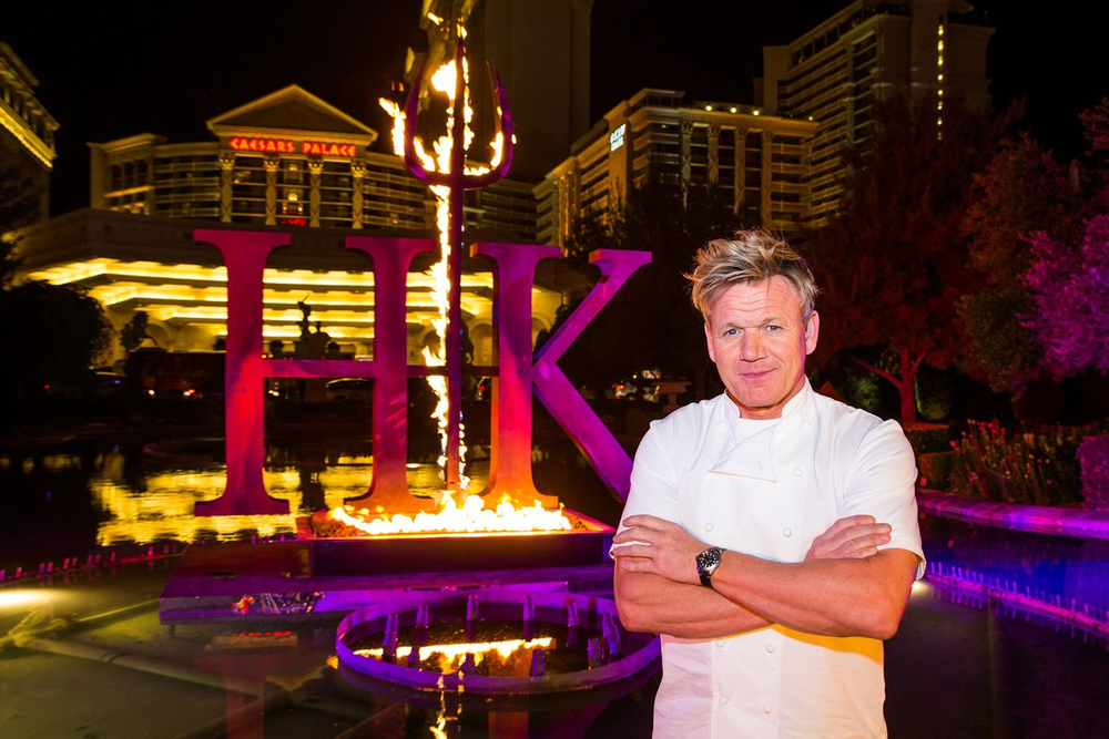 El chef Gordon Ramsey y su Hell´s Kitchen en Las Vegas.