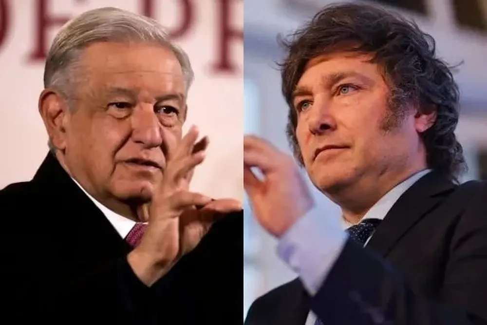 Andrés López Obrador y Javier Milei