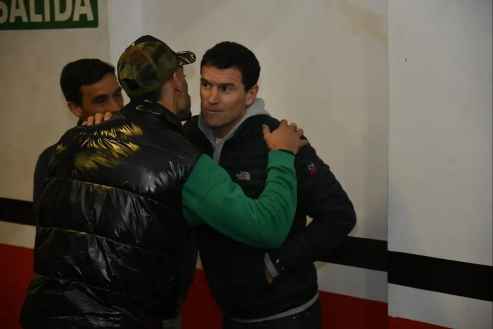 Diego Scotti en la asamblea de la Mutual