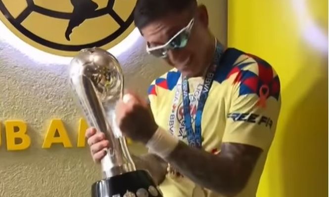 El festejo de Brian Rodríguez