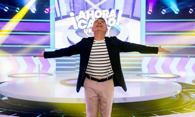 Gustaf en el estudio de Ahora caigo