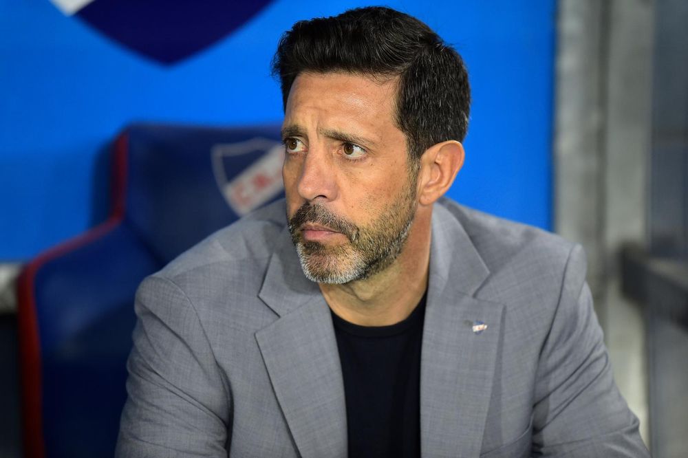 Jorge Bava en el partido ante Danubio