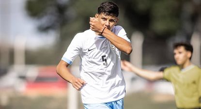 Facundo Quartiani, juvenil de Nacional en la sub 16 de Uruguay