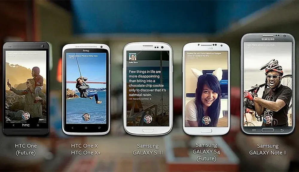 Facebook Home se podrá descargar para estos smartphones en u primer momento, además de estar preinstalado en el HTC First que se lanzará el 12 de abril