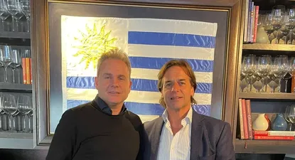 Gustavo Cano con Luis Lacalle Pou