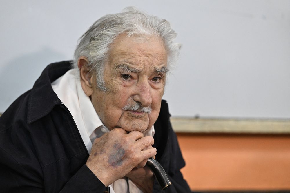 José Mujica el día del balotaje, el 24 de noviembre de 2024