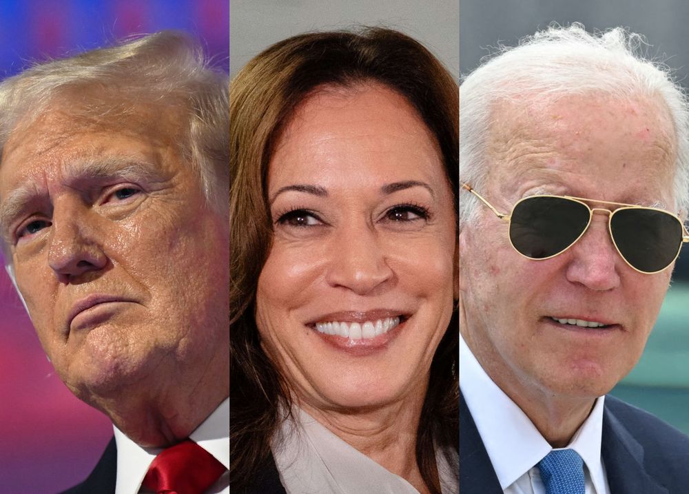 Joe Biden Donald Trump Kamala Harris