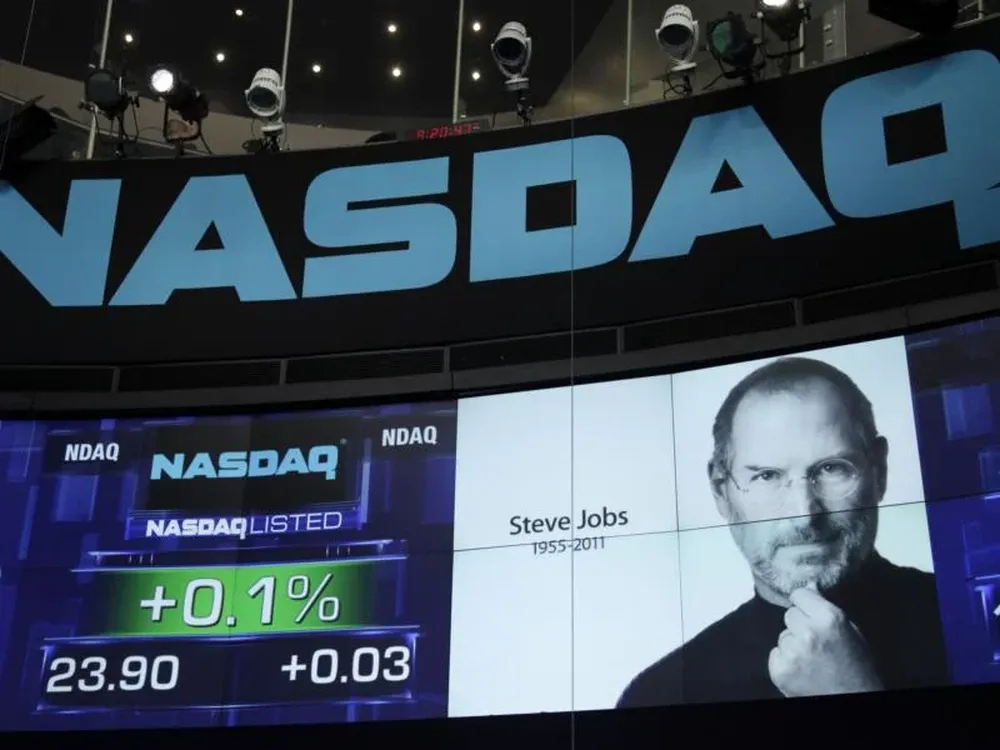Jobs fue homenajeado en Nasdaq
