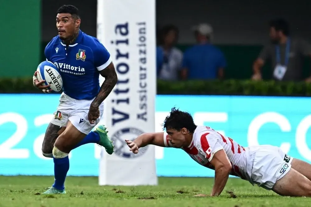 Italia venció con autoridad a Japón