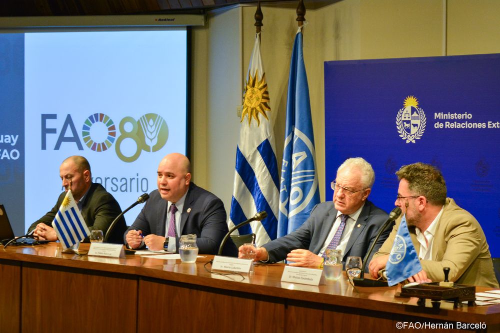Uruguay - acto conmemorativo de los 80 años de la FAO.