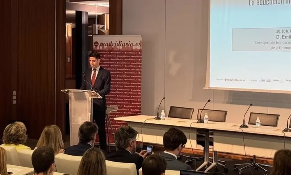 El consejero de Educación, Ciencia y Universidades de la Comunidad de la Comunidad de Madrid, Emilio Viciana.