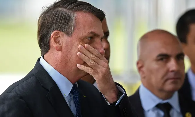 Jair Bolsonaro en el Palacio de la Alvorada, la residencia oficial del presidente