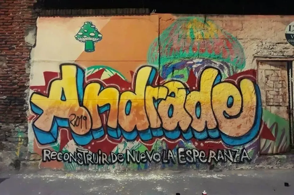 Graffiti de Pleff, como firmaba Felipe Cabral