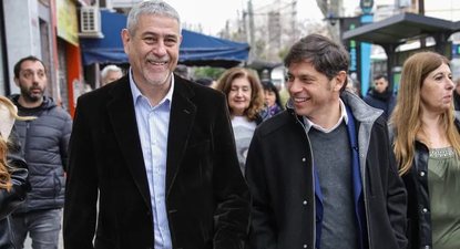 Axel Kicillof junto a Jorge Ferraresi uno de los referentes del peronismo que participará del acto del 17 de octubre.&nbsp;