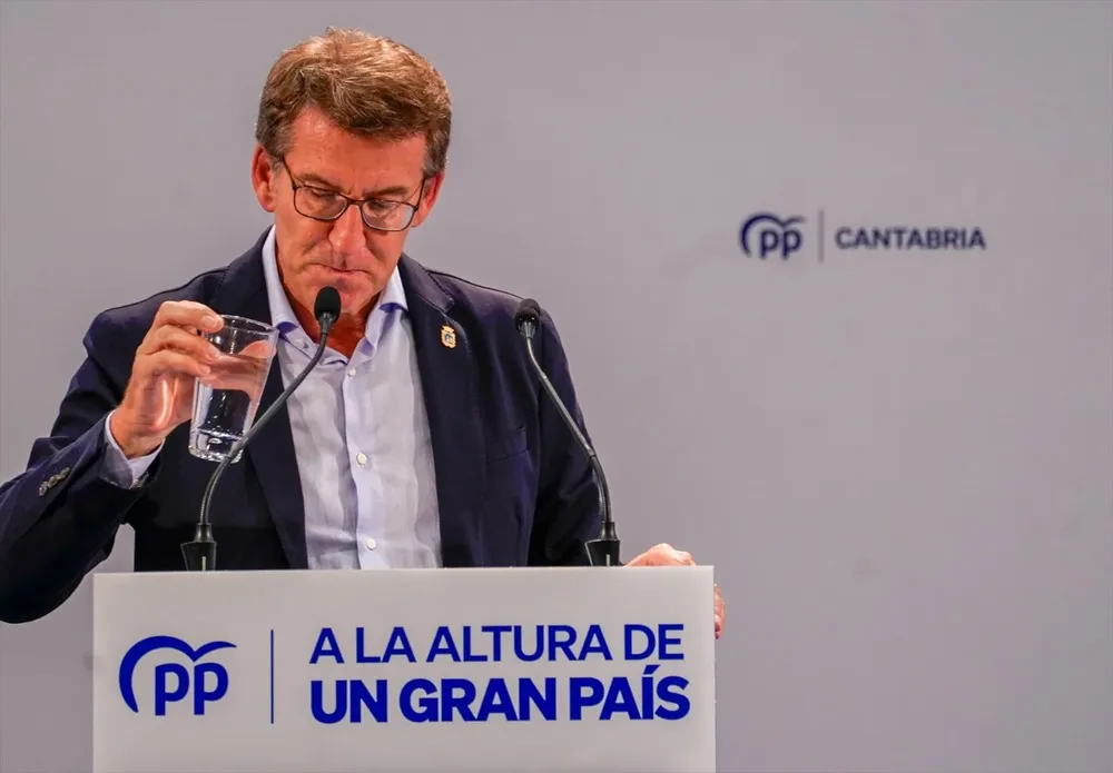 El líder del PP, Alberto Núñez Feijóo.