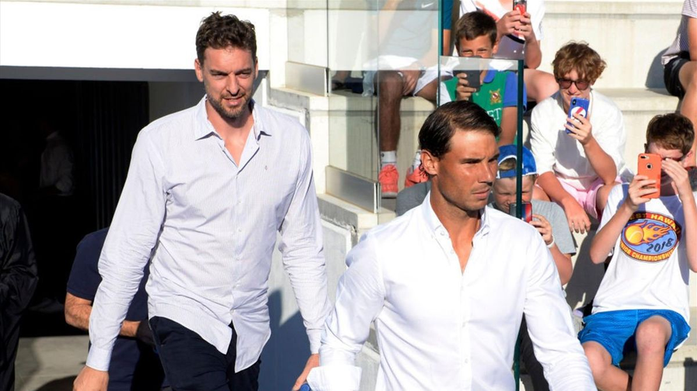 Pau Gassol y Rafael Nadal