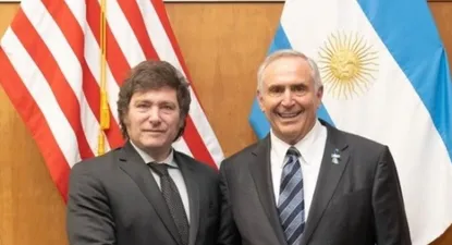 El presidente electo y el embajador de Estados Unidos