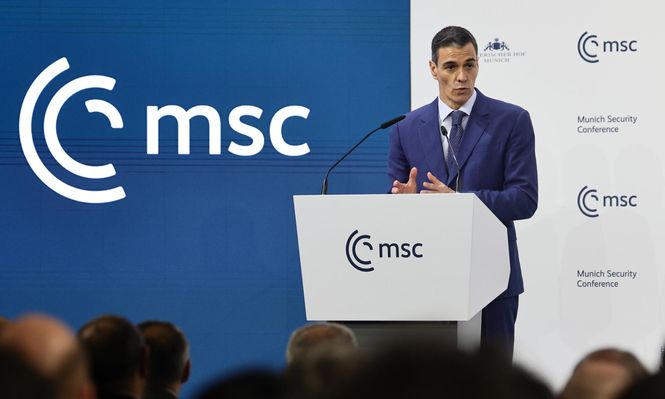 Pedro Sánchez en Munich. (EFE)