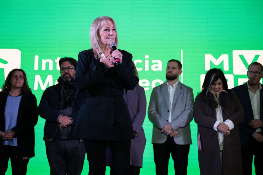 Carolina Cosse en su despedida de la Intendencia de Montevideo