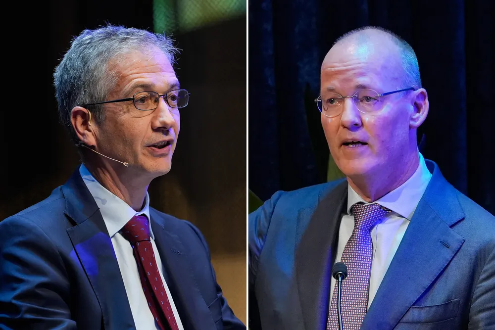 Pablo Hernández de Cos y Klaas Knot, los dos favoritos para suceder a Christine Lagarde. 