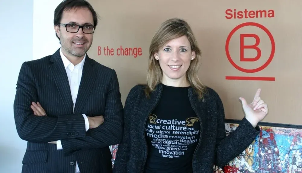 Julián Ruiz y Giselle Della Mea, impulsores de Sistema B en Uruguay