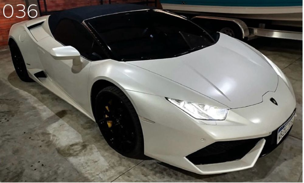 Lamborghini modelo Huracán del año 2016 que propiedad de Sebastián Marset