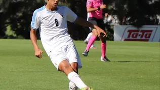 Thiago Helguera, el más joven de los cinco futbolistas que asciende Nacional al plantel principal