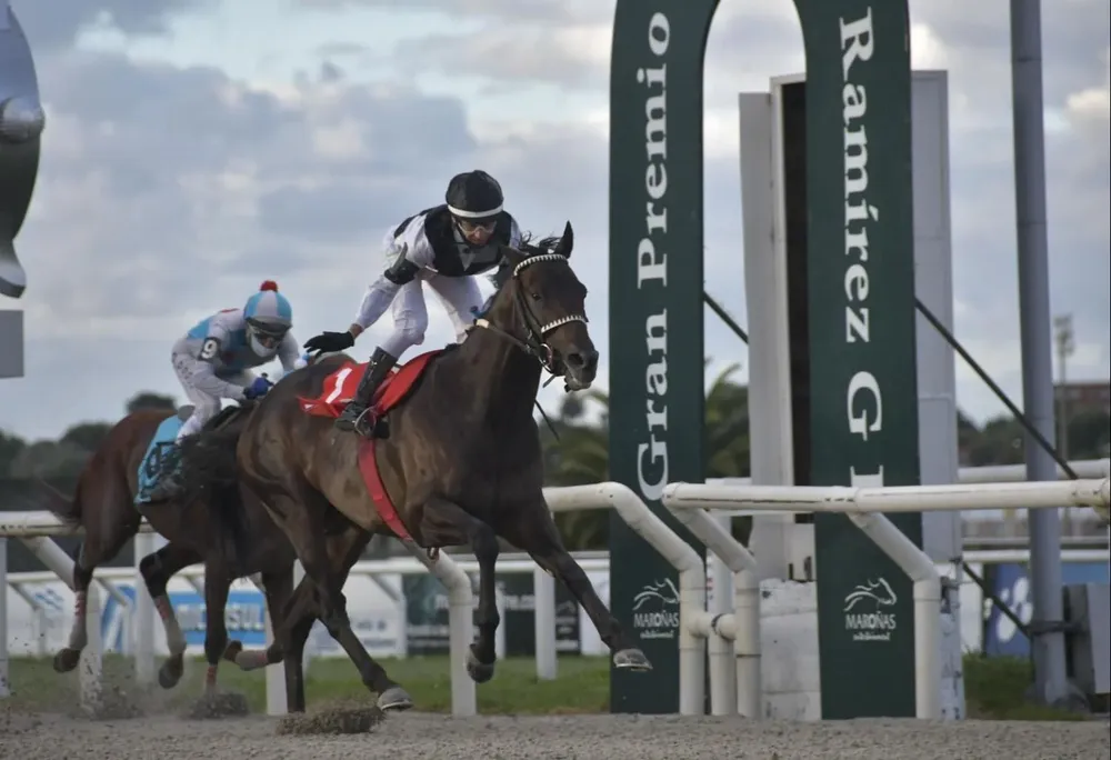 Da Silva tras ganar el Piñeyrúa