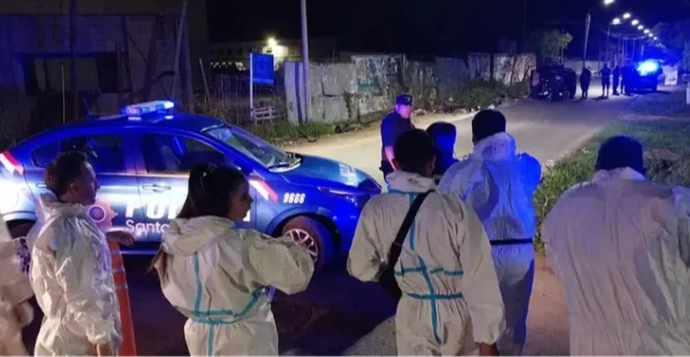 Una de las escenas del crimen en la ciudad de Rosario