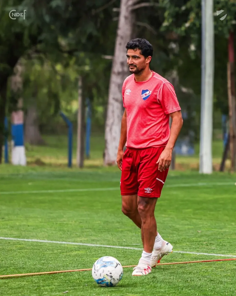 El Chory en una de sus últimas prácticas en Nacional