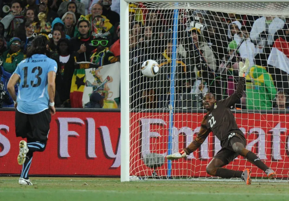El Loco la picó en el último penal de Uruguay contra Ghana en Sudáfrica 2010