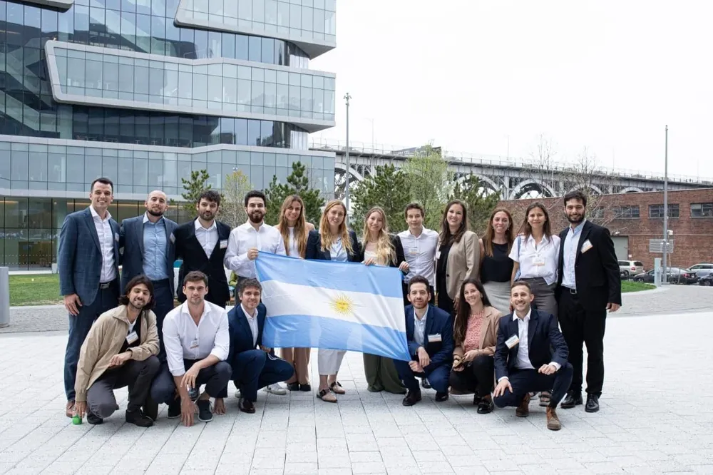 Parte del grupo de estudiantes que participó en el Masters Argentina