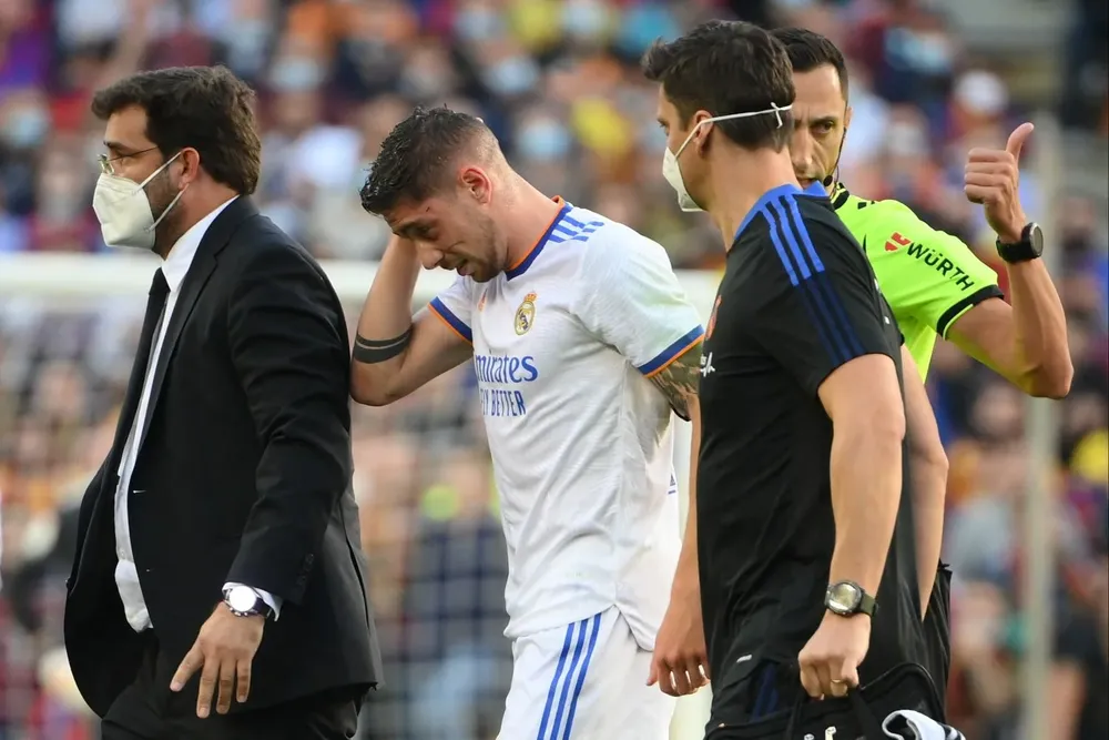 El día que se lesionó contra Barcelona