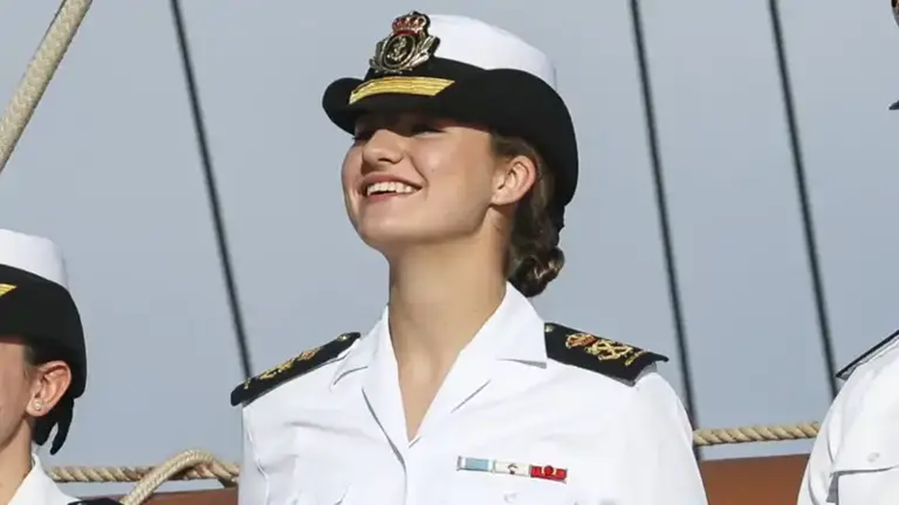 La princesa Leonor en su llegada a Ceuta.