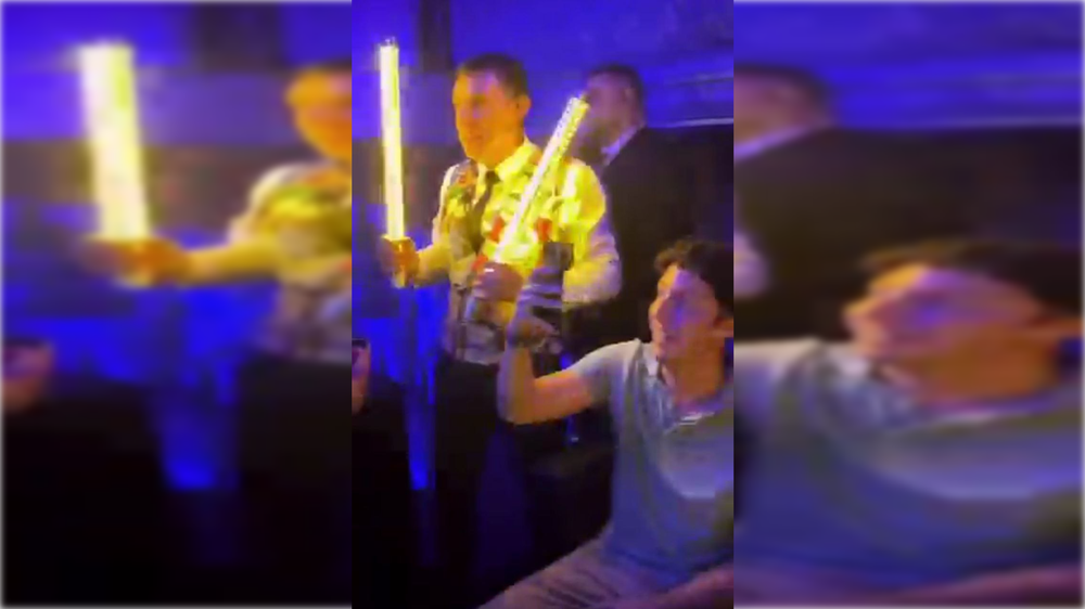 El Pequeño Nicolás en la celebración de Se acabó la fiesta junto a Luis Alvise Pérez