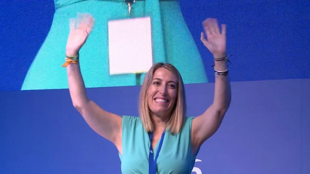 maría Guardiola, presidenta de Extremadura.