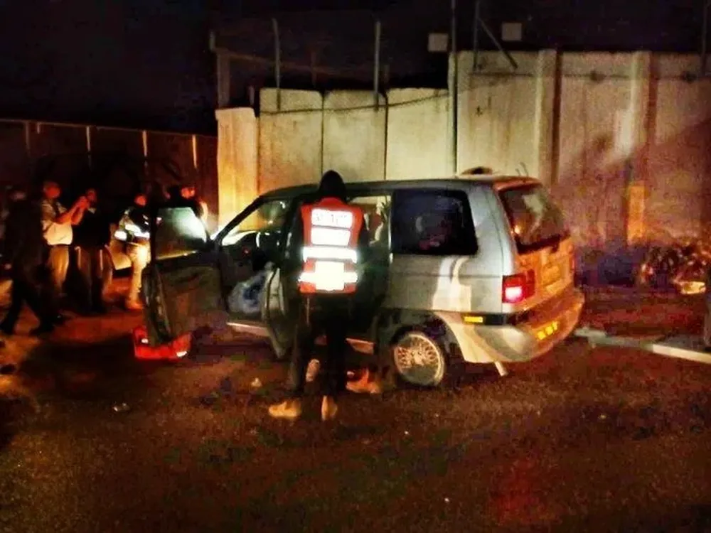 La escena del tiroteo, próximo al asentamiento de Homesh en el norte de Cisjordania