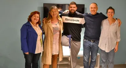 Alejandra Miranda, Managing Director de Mediabrands Uruguay; Collette Spinetti, Directora Nacional del Colectivo Trans; Luciano Varela, Jugador de la Selección Uruguaya de Basketball sobre Silla de Ruedas; Nicolás Ramonde, Managing Director de MBCS Latam; Maria Noel Daguerre, Sr Comms Designer de INITIATIVE