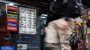 Pizarra en casa de cambio (foto archivo).
