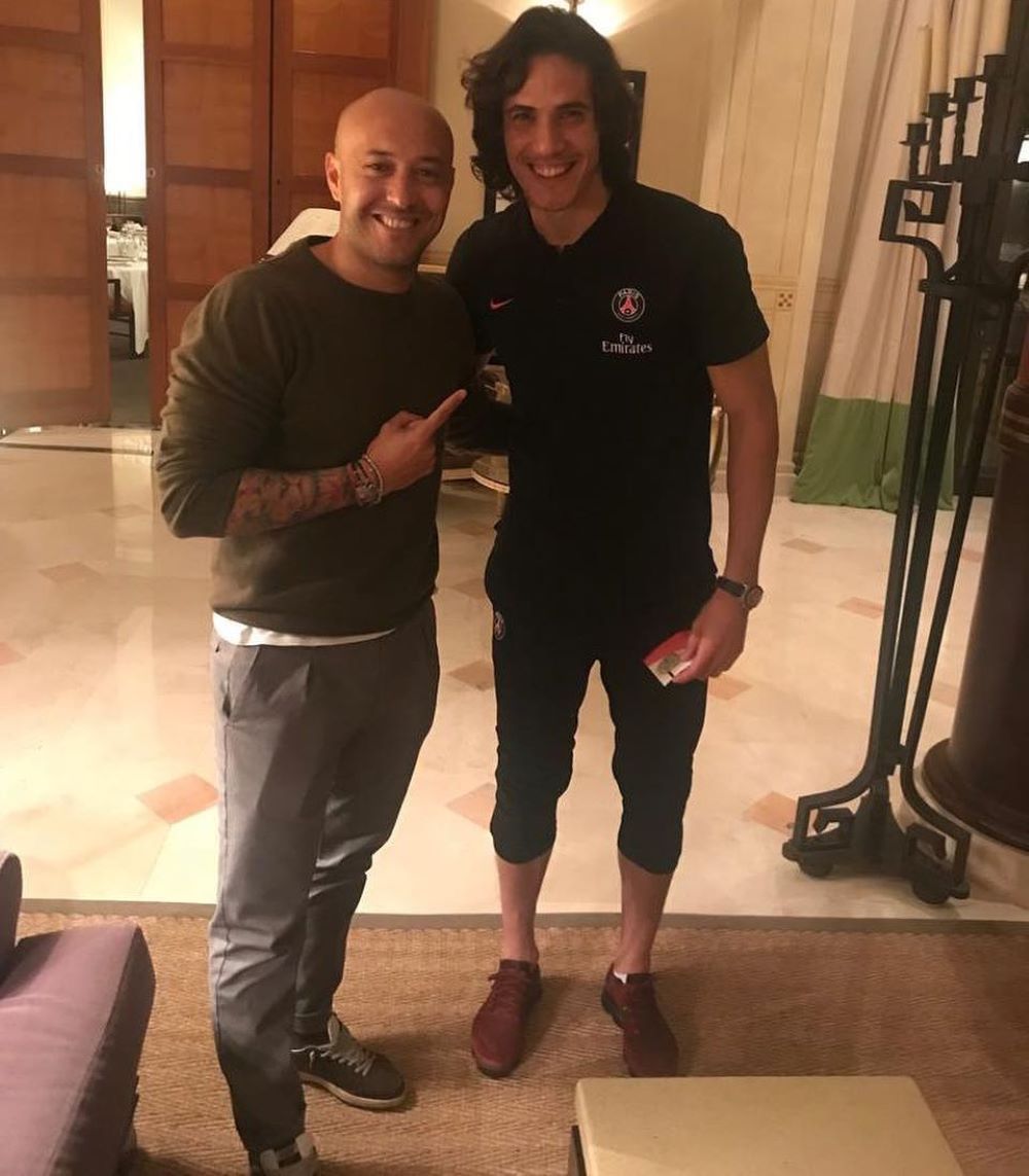 Dos ex Danubio y selección de Uruguay juntos: Javier Chevantón y Edinson Cavani